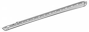 Порог правый Mercedes W213 E 300/350 17-23 без молдингов, AMG pkg, царапины