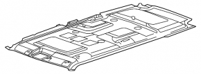 Обшивка потолка Ford Flex 09-12 под люк, без sync