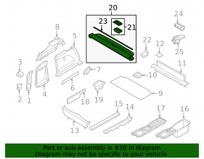 Шторка багажника BMW X5 F15 14-18 canberra-beige