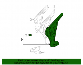 Четверть передняя правая Lexus RX300 98-03