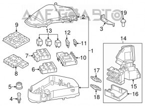 Крышка подкапотного блока предохранителей Audi Q7 4L 10-15