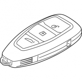 Ключ Ford C-max MK2 13-18 SEL smart 3 кнопки, без личинки