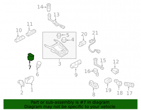 Кнопка P Parking Audi A4 B8 13-16 рест