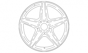 Комплект дисков колесных R18 x 8,0J ET43 Mercedes W213 E 17-18 AMG, бордюрка, под прокат, под ремонт