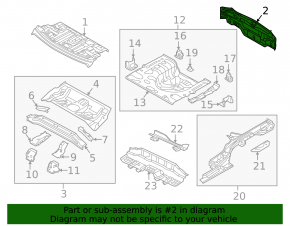 Задняя панель Kia Forte 4d 17-18