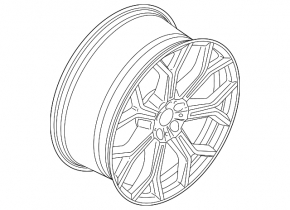 Диск колесный R21 x 9,5J ET36 BMW X7 G07 19-26 бордюрка