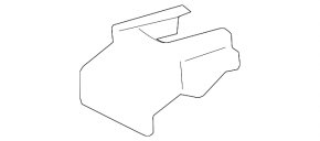 Накладка салазок пассажирского сиденья передняя левая Toyota Highlander 14-19 черная