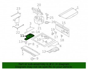 Бокс багажника правый Subaru Outback 10-14