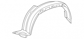 Підкрилок передній правий Lexus GX460 14-23 рест
