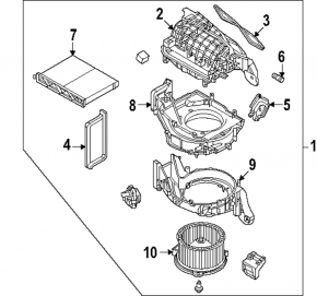Печка в сборе вентиляция Mazda CX-90 24-26
