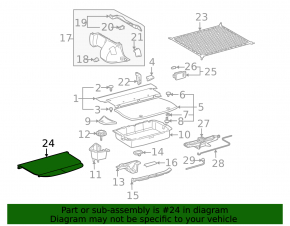 Шторка багажника Toyota Prius 20 04-09 серая