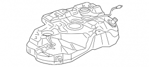 Топливный бак Lexus RX400h 06-09 примят