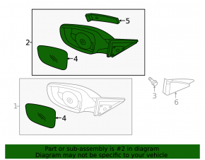 Зеркало боковое левое в сборе Hyundai Veloster 12-13 поворотник