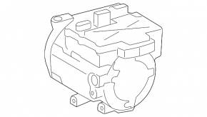 Компрессор кондиционера Lexus RX400h 06-08