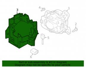 Кронштейн ПТФ левый Mazda CX-9 16-23