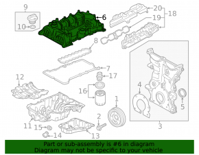 Крышка клапанная Chevrolet Equinox 18-22 LYX