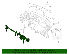 Труба подторпедная усиление Mitsubishi Outlander Sport ASX 10-25