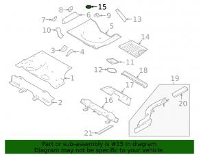 Крепление запасного колеса Nissan Altima 19-24