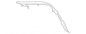 Накладка кришки багажника права Mercedes C-class W205 15-21 на кузові