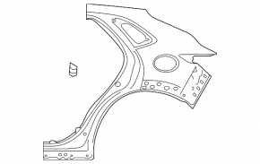 Чверть крило задня права Mazda CX-30 20-23