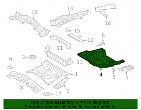 Корыто багажника Toyota Rav4 19-24