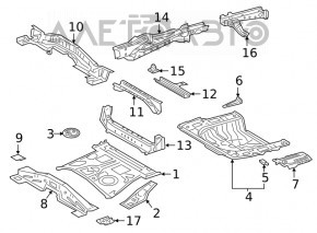 Корыто багажника Toyota Rav4 19-24