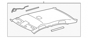 Обшивка стелі Toyota Camry v40 10-11 сіра без люка
