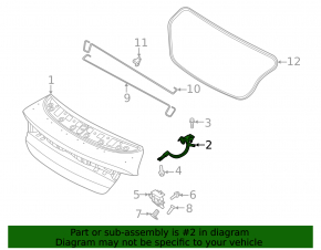 Петля крышки багажника правая Kia K5 21-24