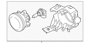 Противотуманная фара птф правая Subaru Impreza WRX GH 08-11