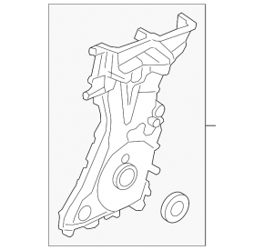 Передняя крышка двигателя Ford Escape 13-19 2.0T