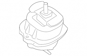 Подушка двигуна права BMW X5 F15 16-18 plug-in