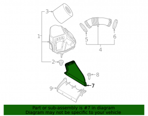 Воздуховод от воздухоприемника Audi A6 C8 19-24 2.0T