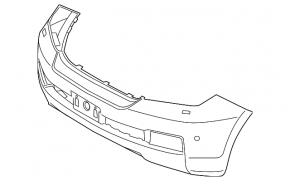 Бампер передній голий Toyota Land Cruiser 08-15