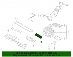 Воздуховод на фильтр VW Jetta 19-26 1.4T, 1.5T