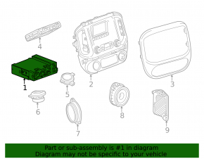 Блок Sattelite Radio Chevrolet Volt 16-