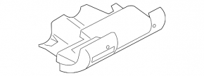 Перчаточный ящик, бардачок Audi A4 B8 08-16 без CD CHANGER коричневый