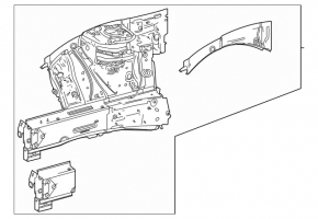 Чверть передня права Mercedes A-class V177 19-22