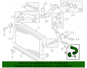 Патрубок интеркулера левый нижний VW CC 08-17