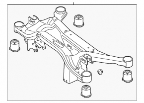 Підрамник задній Audi A3 8V 15-18 4d AWD