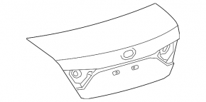 Крышка багажника Toyota Camry v55 15-17 usa под спойлер