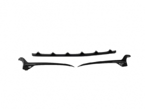 Комплект молдингов решетки радиатора grill Jeep Grand Cherokee WL 21-24 черный глянец