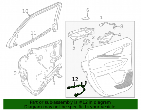 Проводка двери передней правой Chevrolet Equinox EV 24-26