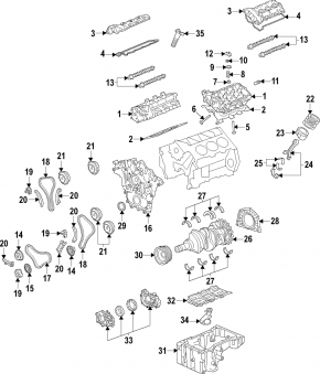 Коленвал Cadillac CTS 14-15 3.6 LFX к: 68.00 ш: 56.00