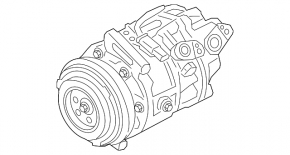 Компресор кондиціонера BMW 5 G30 18-23 4.4T