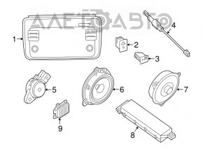 USB HUB, AUX Nissan Leaf 18-19