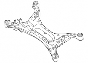 Подрамник задний Nissan Altima 13-18