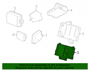Remote Locking Theft Deterrent Module Cadillac ATS 13-