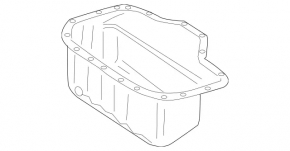 Піддон масляний ДВЗ Mercedes X164 GL W164 ML
