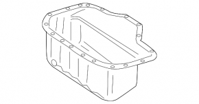 Піддон масляний ДВЗ Mercedes X164 GL W164 ML
