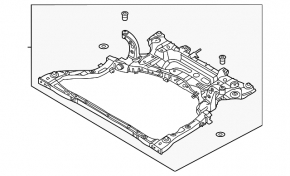 Підрамник передній Hyundai Elantra 21-26